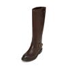 Stiefel MARC O'POLO "aus hochwertigem Rindleder", Damen, Gr. 40, braun (schwarz braun), Obermaterial: 100% Leder (Rind), unifarben, Schuhe