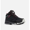 Wanderschuh COLUMBIA "PEAKFREAK™ HERA MID OUTDRY™", Gr. 41, schwarz, deep madeira, Mesh, Synthetik, sportlich, Schuhe, wasserdicht