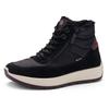 Sneakerboots ARA "NEW YORK", Damen, Gr. 6,5, bunt (schwarz, dunkelrot), Textil, Veloursleder, sportlich, Schuhe, Winterboots, Snowboots mit Gore-Tex, H-Weite