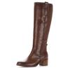 Stiefel GABOR, Damen, Gr. 43, Normalschaft, braun (cognac), Kalbsleder, used, elegant, Schuhe, Blockabsatz, Langschaftstiefel mit Best Fitting-Ausstattung