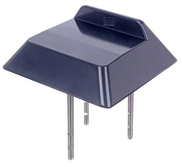 Alberts 159140 Auslaufschuh, Aluminium-Druckguss, anthrazit RAL 7016, 180x180mm, 70mm über Boden Image