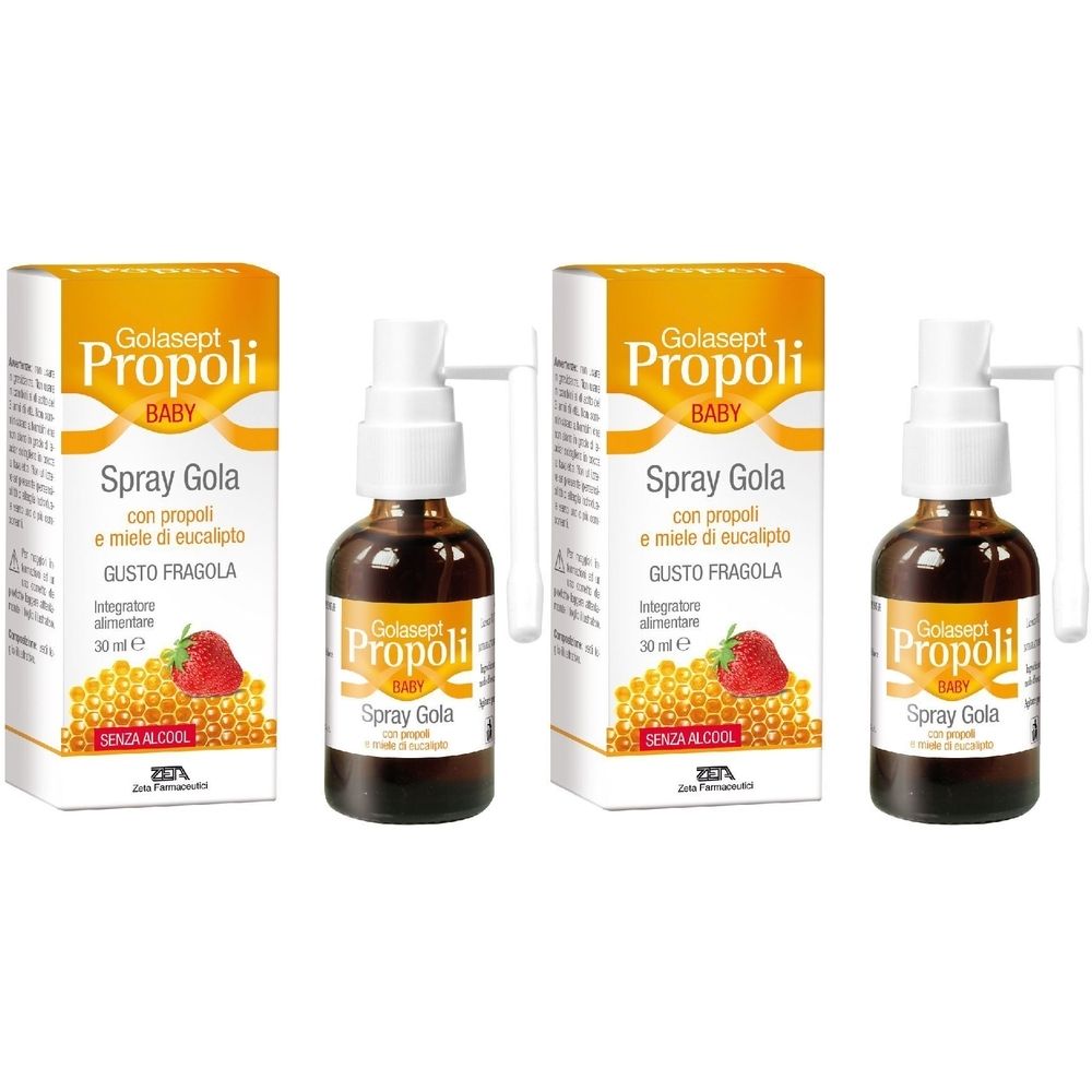 Golasept Propoli Baby Spray Gola Gusto Fragola 2x30 ml