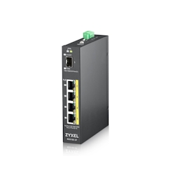 Zyxel RGS100-5P 5-Port unmanaged PoE Switch, DIN Rail Image