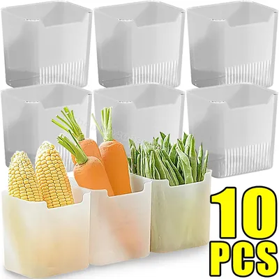 PP Refrigerator Side Door Storage Box arrange Food Vegetable Fruit Eggs Fresh Organizer Household Kitchen Fridge Container Boxes