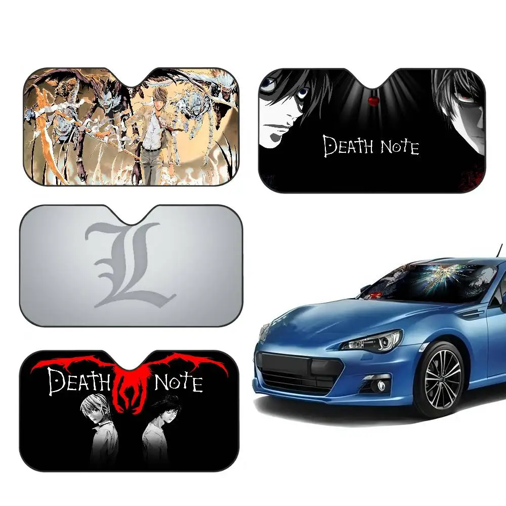 Anime D-death Note Manga Auto Fenster Sonnenschutz Windschutzscheibe Anti-UV-Schutz Vorne Heckscheibe Block Abdeckung Visier Zubehör Image