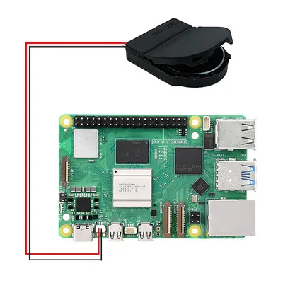 For Raspberry Pi 5 RTC Battery Box Real-time Clock Battery Module with Battery/without Battery Battery Case