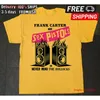 FRANK CARTER SEX PISTOLS Never Mind The Bollocks 2025 Gelbes T-Shirt in allen Größen B Vintage Washed Slightly Homme Unisex-Mode