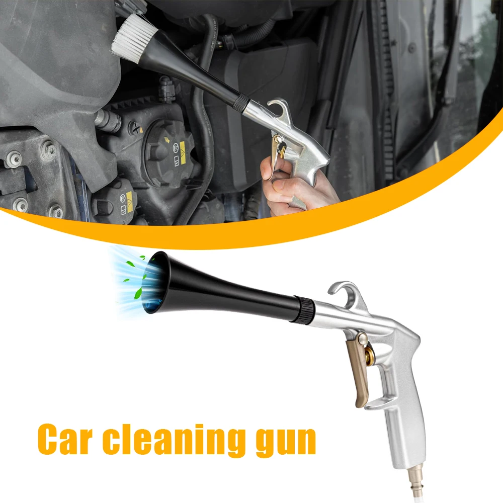 Trockene Reinigung Pistole Luft Blasen Auto Waschen Pistole Innen Reinigung Blasen Staub Luft Puls Hochdruck Decke Sitz Reinigung Werkzeug Image