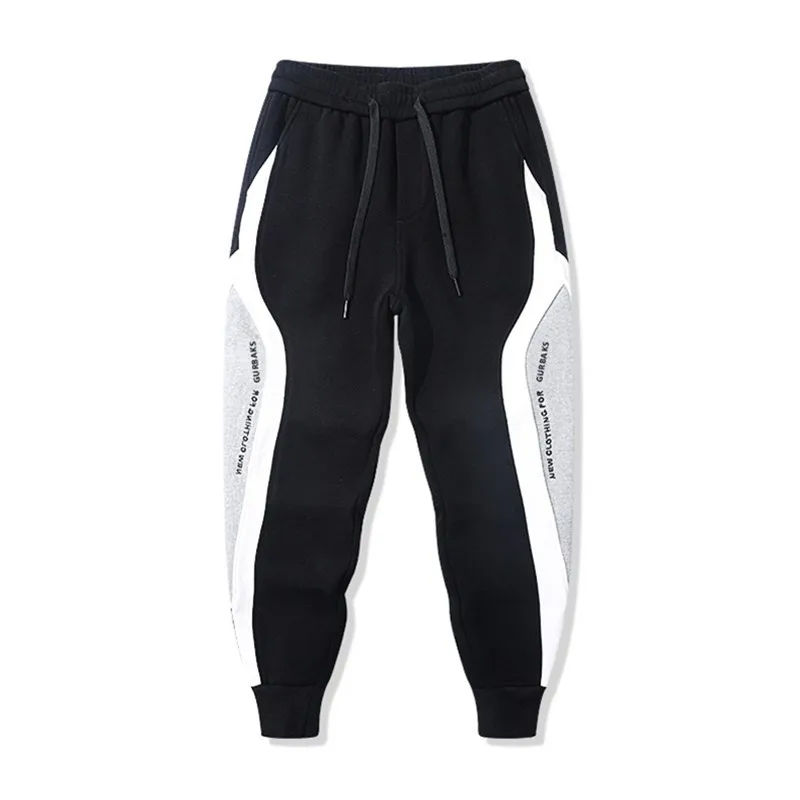 Männer Schwarze Hosen Hip Hop Kordelzug Jogger Mode Bequeme Hose Männlichen Casual Jogginghose Lose Elastische Taille Sportswear