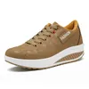 MAEDEF Frauen Schuhe Plattform Casual Schuhe Frauen Zu Fuß Turnschuhe Keilabsatz Dicke Sohle Turnschuhe Schnürschuhe Frau Sportschuhe