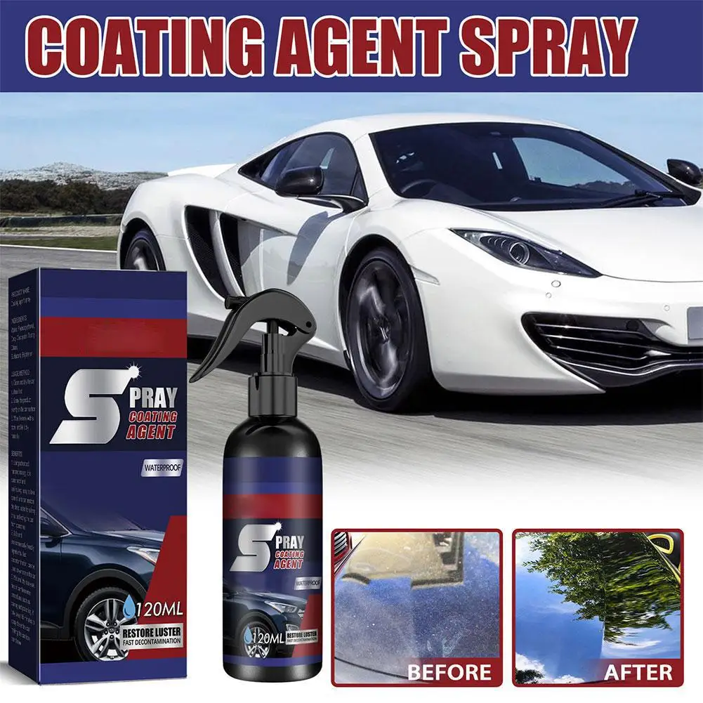 Quick Car Nano Keramikbeschichtungsmittel Filmspray Kratzfeste hydrophobe Lackschutzwachs Aufhellende Autodetaillierungspolitur Image