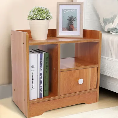Bedroom Bedside Table Night Stand Cabinet with Drawer Home Storage Organizer Bedside Cabinet Bedside Table Drawer Bedside Table