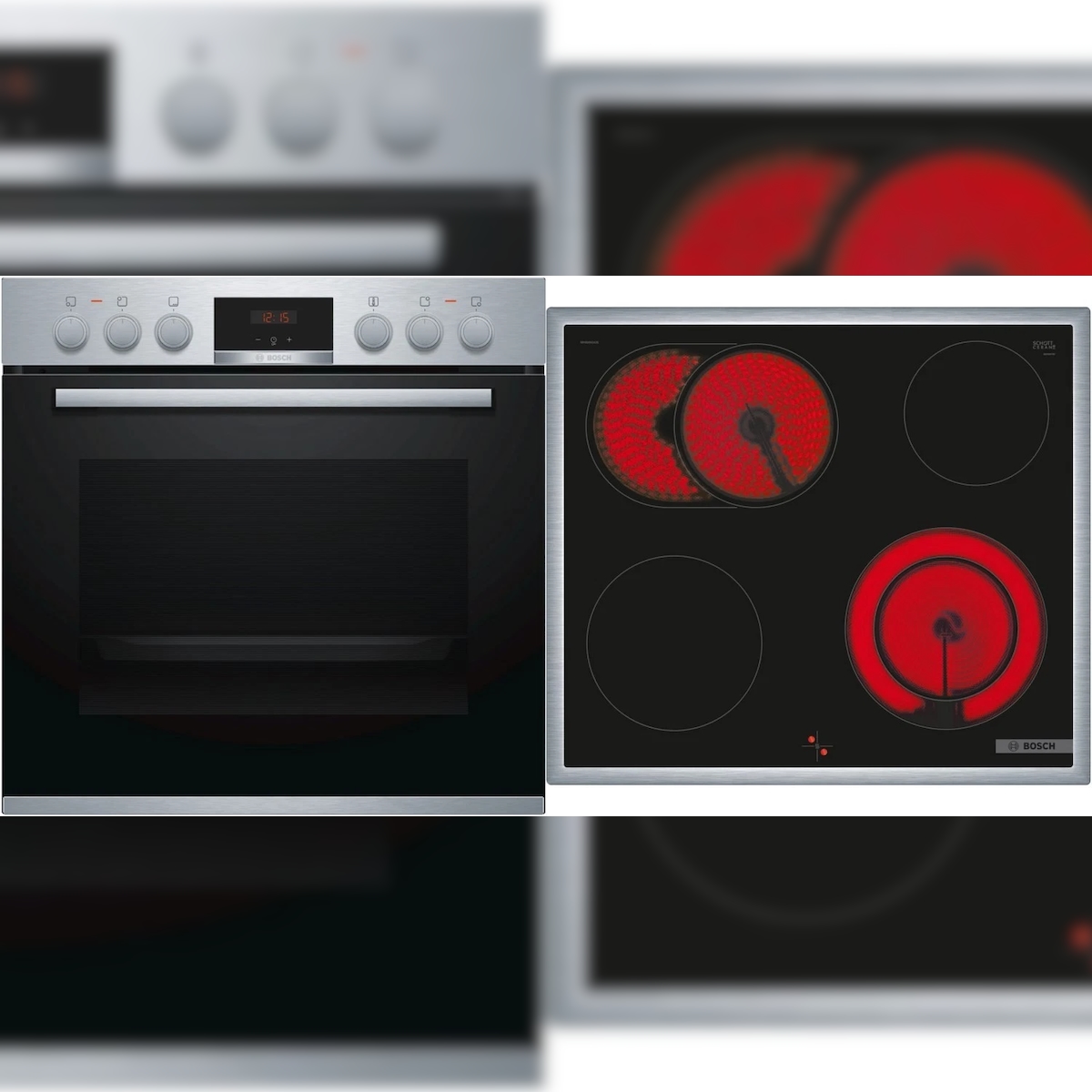 Bosch HND431CS62 Einbauherd Set Heißluft/Umluft Breite 60 cm Image