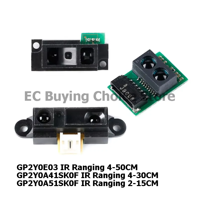 GP2Y0A41SK0F GP2Y0A51SK0F GP2Y0E03 IR-Infrarot-Entfernungssensormodul 4-30 cm 2-15 cm 4-50 cm Abstand IR-Sensor GP2Y0A41SK Image