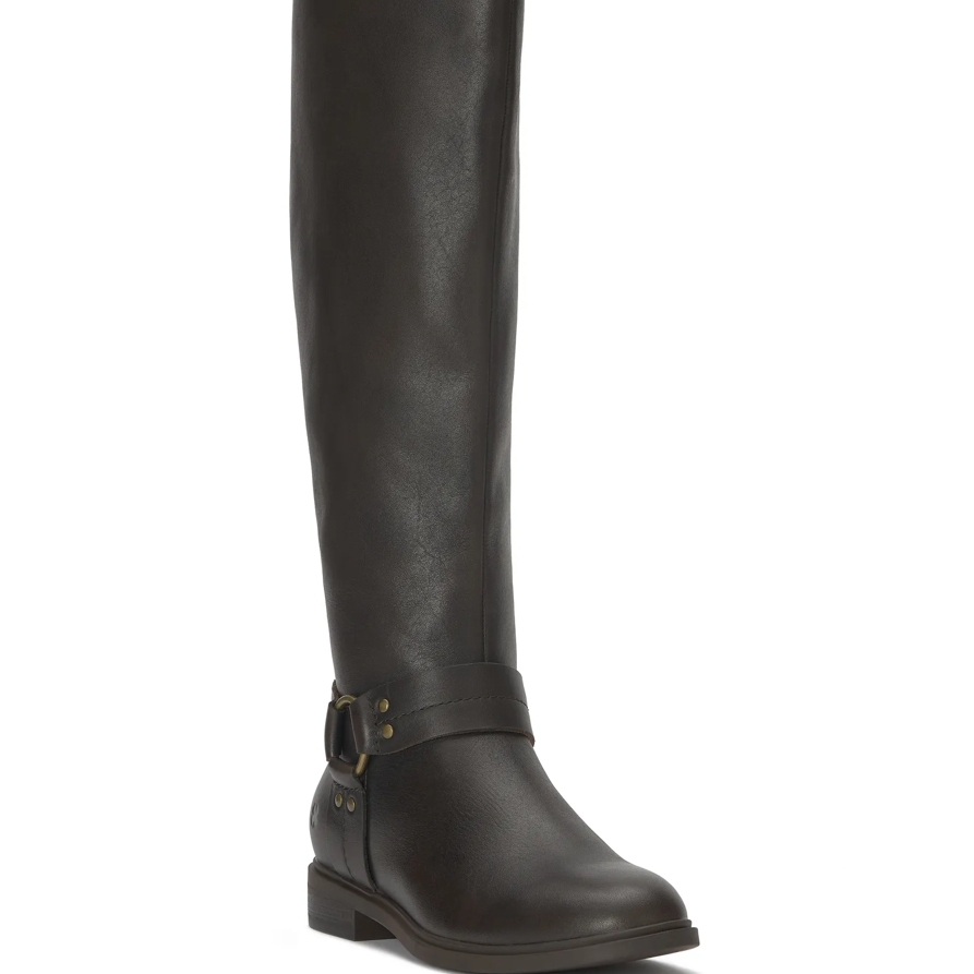 Lucky Brand Hamila Riding Boot - Women's Pants Denim Bootcut Jeans in Dark Brown, Size 6