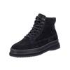 Schnürstiefelette GANT "Gant Stiefelette Veloursleder", Herren, Gr. 46, schwarz, Veloursleder, casual, Schuhe
