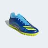 Fußballschuh ADIDAS PERFORMANCE "F50 MESSI CLUB KUNSTRASEN E", Gr. 47, royal blau, solar gelb, semi blau burst, Synthetik, sportlich, Schuhe, geeignet für harte Untergründe Asche und Kunstrasen
