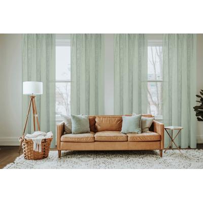 Vorhang HOME BASICS "SOFTY" Gr. 3, grün, B:140cm H:245cm, Polyester, Gardinen, Kombibandschal SOFTY Uni Image