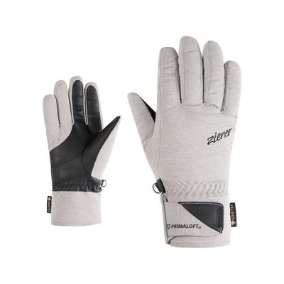 Skihandschuhe ZIENER "KLENN-Z GTX PR glove lady", Damen, Gr. 7,5, light mélange, Materialmix, Handschuhe Image
