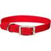 Metal Buckle Nylon Personalized Dog Collar in Red, 1" Width, Medium/Large