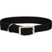 Metal Buckle Double Ply Nylon Personalized Dog Collar in Black, 1" Width, X-Large/XX-Large