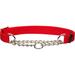 Check Personalized Training Dog Collar in Red, 5/8" Width, Small/Medium