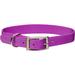 Personalized Orchid Single-Ply Dog Collar, Small, Purple