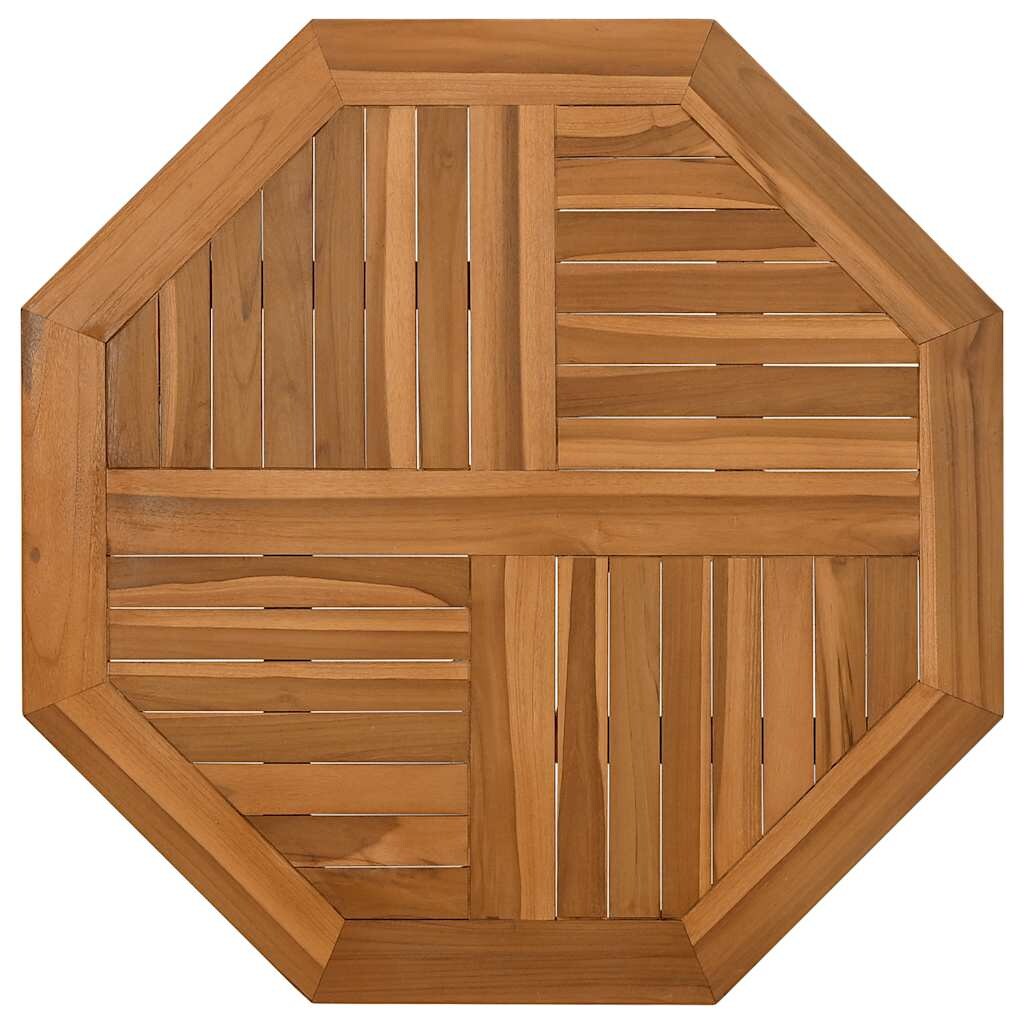 vidaXL Tischplatte 60x60x2,5 cm Achteckig Massivholz Teak Image
