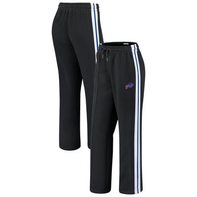 Women's WEAR by Erin Andrews – Schwarze, gerade geschnittene Hose mit Blockfarben der Buffalo Bills Image