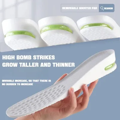 1Pair Comfortable Insole for Feet Support, Air Shock Absorbing Shoe Pads for Men and Women, Sports Shoes Insoles