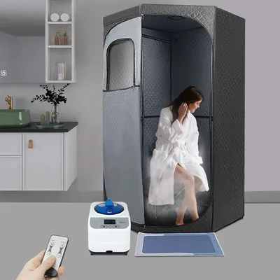 Dampfsauna für Zuhause, tragbare Sauna, SPA, 3 l, 1350 W, EU-Stecker, Dampfbad, Haushalt, Innensalon, Entspannung, Dampfbad
