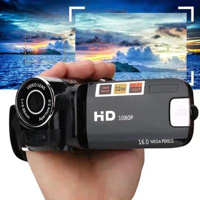 DV-Kamera, Full HD-Drehung, 16 x hochauflösender digitaler Camcorder, Video-DV-Kamera, digitaler DV-Digital-Camcorder, HD-Videokamera