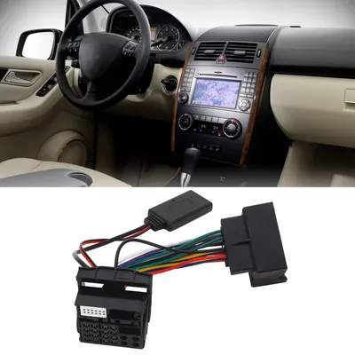 Bluetooth 5.0 Radio Aux Kabel 16-poliger Ersatz für W169 W245 W203 W209 W164 Bluetooth Stereo Aux Adapter Bluetooth AUX Adapter