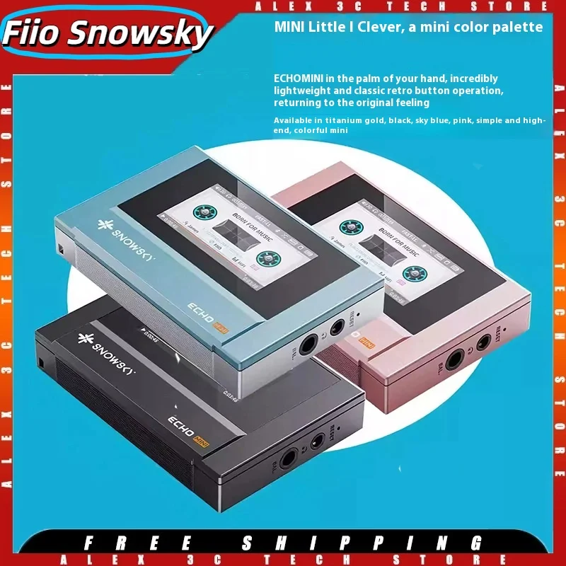 Fiio Snowsky Echo Mini lettore musicale Lettore Mp3 Bluetooth senza fili Audio portatile personalizzato HIFI Lettore musicale puro Accessori di gioco