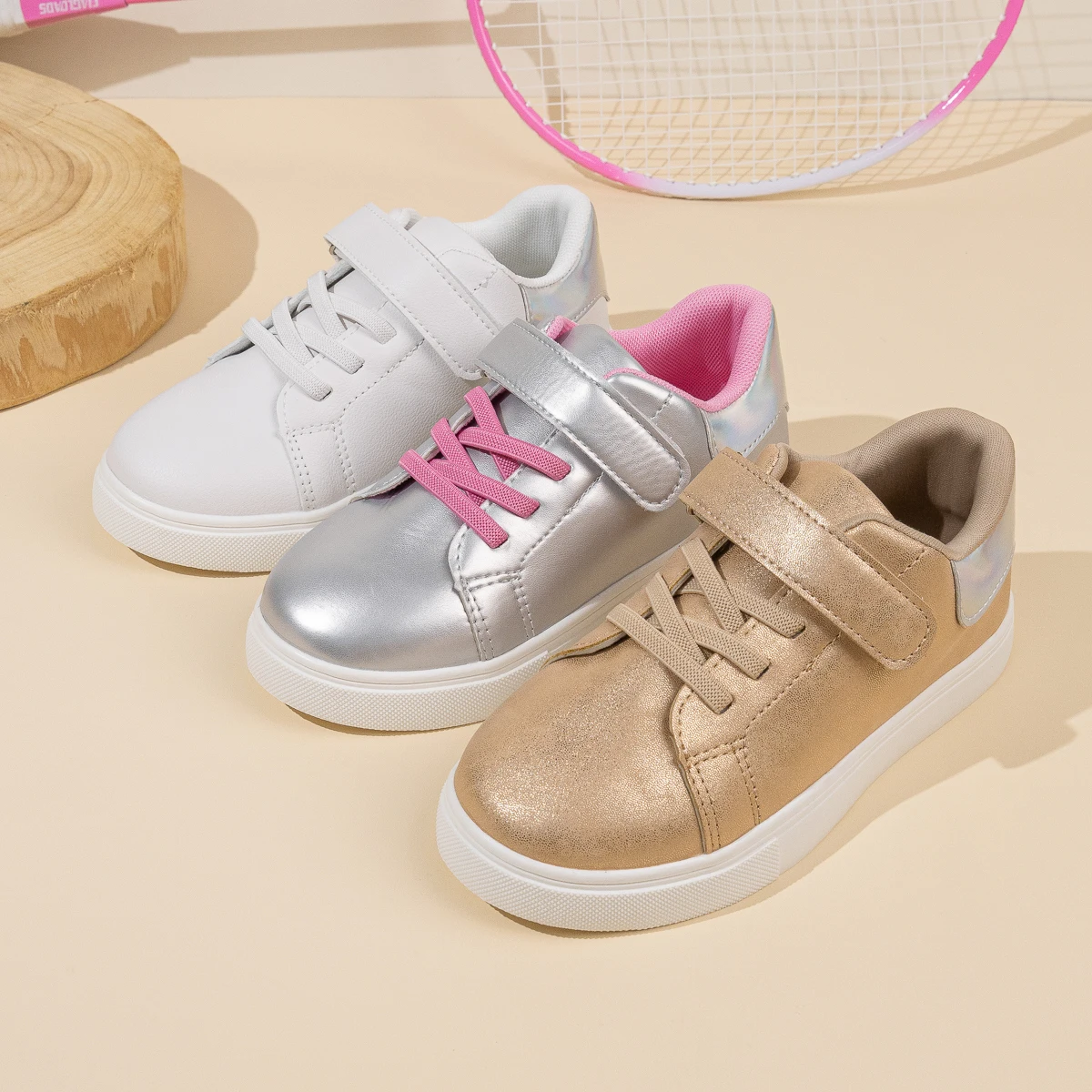 KIDSUN Neue Kinder Casual Turnschuhe Mode Vielseitig Sport Stil Weiche Anti-Slip Sohle Jungen Mädchen Atmungsaktive Outdoor Sport Schuhe Image
