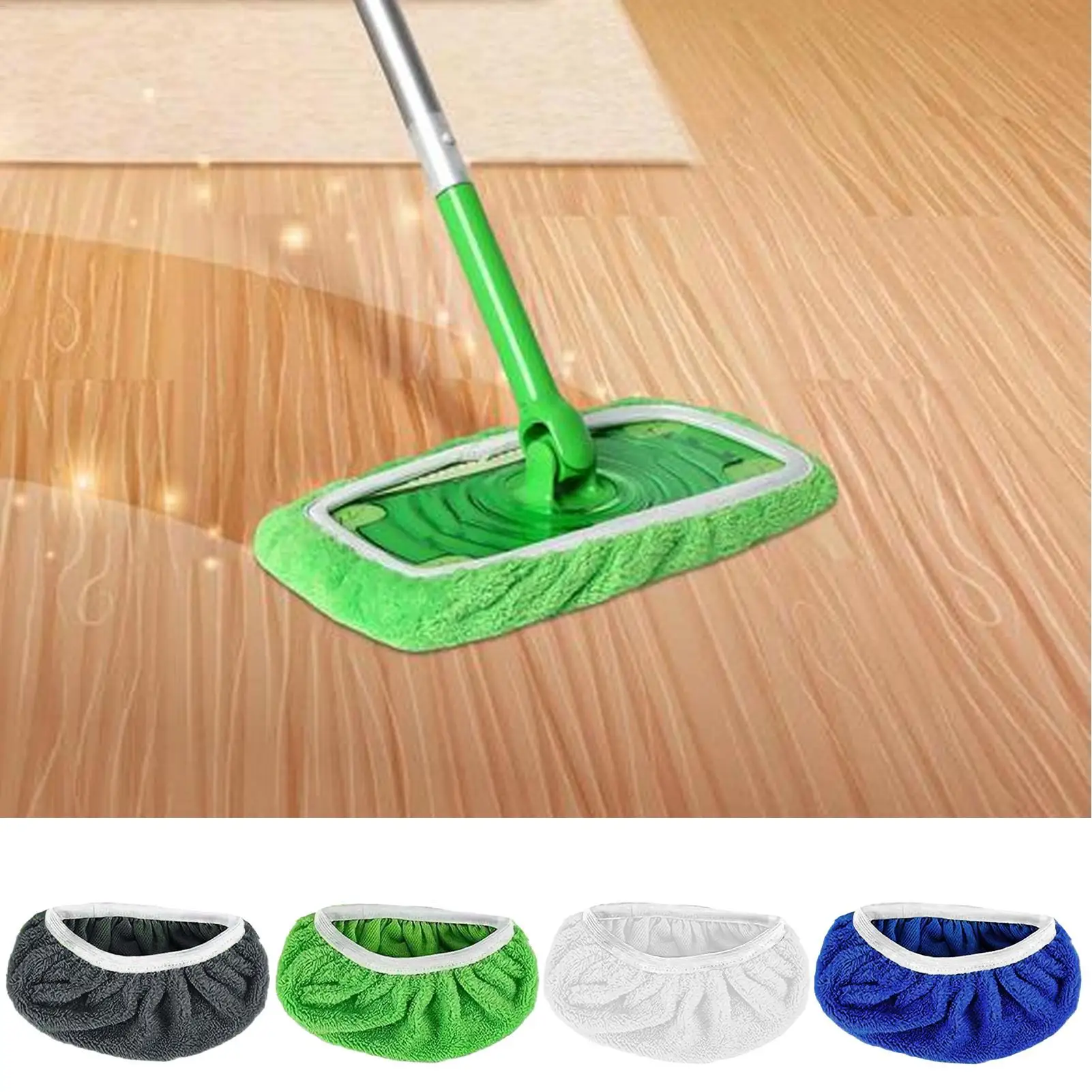 Mikrofaser-Mopp-Pad, Ersatz für Swiffer, wiederverwendbare trockene Kehrtücher, Bodenbelag, Mopp, waschbares Lappenhandtuch, Haushaltszubehör Image