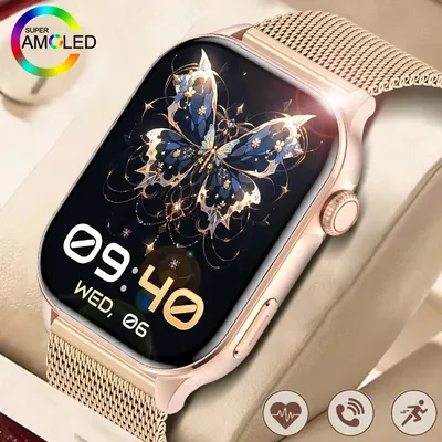 Neue Frauen Bluetooth Anruf Smart Uhr Herzfrequenz Blut Sauerstoff Überwachung Smartwatches Wasserdichte männer Smartwatch Für Android iOS