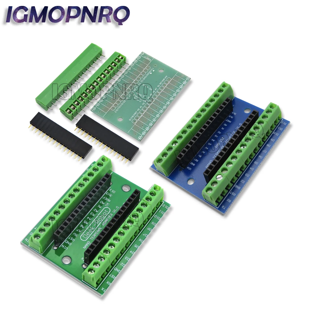 NANO V3.0 3.0 Controller Terminal Adapter Erweiterungsplatine NANO IO Shield Einfache Erweiterungsplatte für Arduino AVR ATMEGA328P ibuw Image