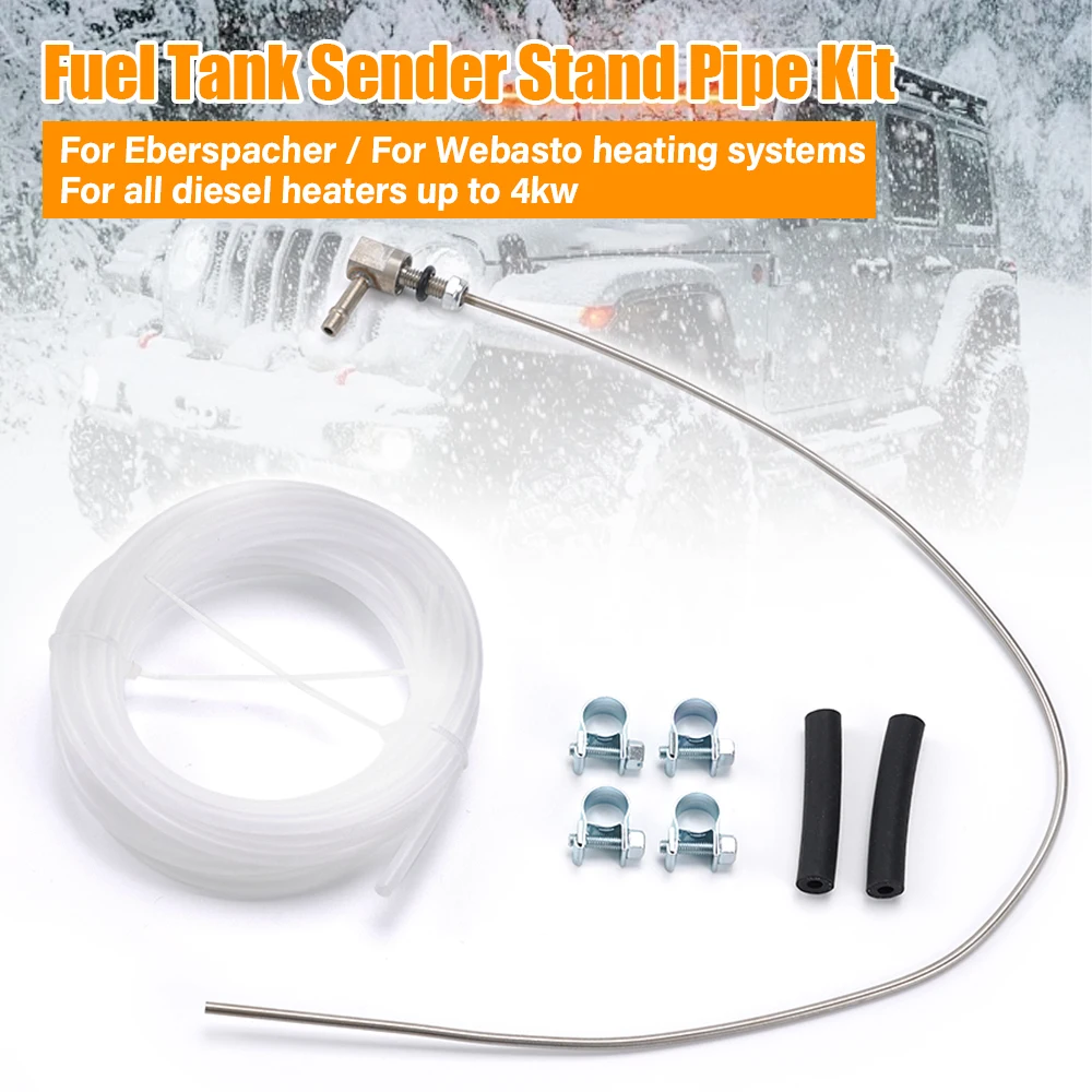 Für Diesel-Standheizung, Auto-Luft-Diesel-Standheizung, Kraftstoff, 4 Klemmen, Standrohr, Kraftstofftank, Pick-Up, Standrohr-Set mit niedrigem Profil Image