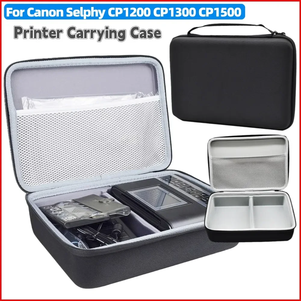 Tragetasche kompatibel mit Canon Selphy CP1200 CP1300 CP1500 Wireless Compact Fotodrucker Organizer Tasche stoßfeste Hülle Image