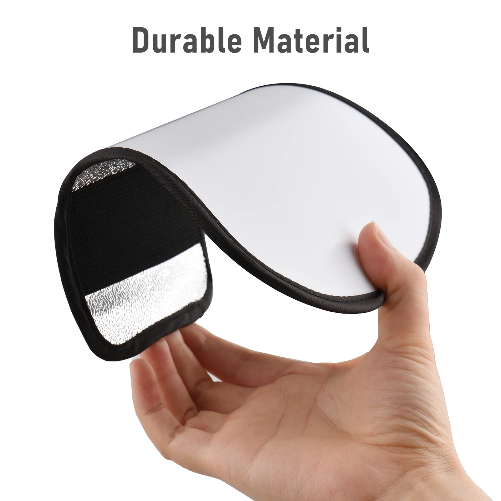 Tragbare Universal-Kamera-Blitzreflektor Speedlite Bounce Diffusorplatine mit silberner und weißer reflektierender Oberflächenersatz Image