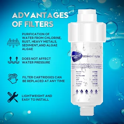 Water Filter Purifier Shower Washing Machine Filter Shower Head Filter,Water Softener, Soft& Improve Hair/Skin Chlorine Removal