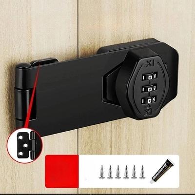Combination Lock for Wooden Cabinet 3-Digit Password Code Hasp Latch Lock Twist Knob Drawer Cupboard Locker Gun-Safe Closet Box