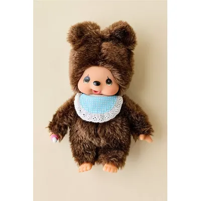 Monchhichi Friends Kuma Plushie - Brown ALL at Urban Outfitters