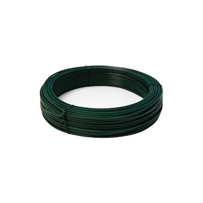 70m Spanndraht 3,8mm Bindedraht Grün Ummantelt - Maschendraht Zaun Metall Draht Image