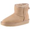 Winterboots ARA "Alaska", Damen, Gr. 39, beige (sand), Veloursleder, Lammfell, unifarben, sportlich, Schuhe, Winterboots, Stiefel in bequemer Weite G (=weit)