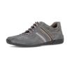 Sneaker PIUS GABOR, Herren, Gr. 9,5 (44), grau, Veloursleder, Lederimitat, vintage, sportlich, Schuhe, Schnürschuh, Halbschuh, Freizeitschuh in Bequemweite G (= weit)