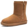 Winterboots ARA "ALASKA", Damen, Gr. 41, braun (cognac), Lammfell, Veloursleder, unifarben, casual, Schuhe, Schlupfboots, Plateauboots in Komfortweite H (= sehr weit)