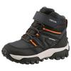 Winterboots GEOX "J HIMALAYA BOY B ABX", Kinder, Gr. 32, blau (navy, orange), Textil, Synthetik, kontrastfarbene Details, sportlich, Schuhe, Snowboots, Klettstiefel mit Warmfutter, Größenschablone zum Download