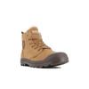 Winterboots PALLADIUM "PAMPA HI ZIP WL", Gr. 44,5, rot (mahogany), Leder, sportlich, Schuhe, Winterschuhe, Schnürboots, Winterstiefel, Snowboots, gefüttert